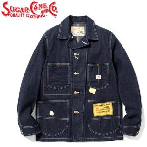 シュガーケーン 11oz ブルー デニム ワーク コート「SC14371」11oz.