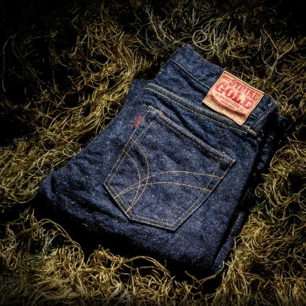ストライクゴールド Keep Earthシリーズ 天然藍100％ロープ染色オーガニック 17oz オ...