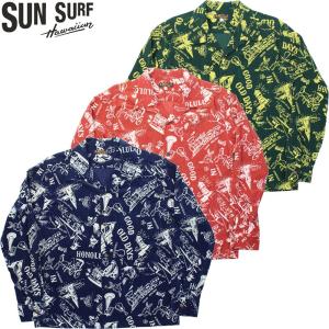 SUN SURF サンサーフ LONG SLEEVE RAYON ALOHA SHIRT '24MODEL