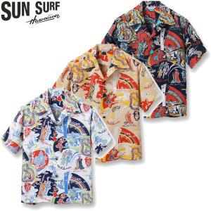 サンサーフ美品　 宝船 龍 兜 アロハシャツ サイズ サンサーフ美品 宝船 龍 兜 アロハシャツ サイズ SUN SURF[サンサーフ
