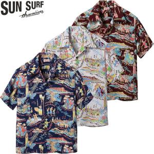 サンサーフ レギュラー ハワイアン シャツ アロハ シャツ “THE SONG OF HAWAII” SS39226 / SUNSURF RAYON HAWAIIAN SHIRT “THE SONG OF HAWAII”｜Klaxon ヤフー店