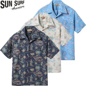 SUN SURF Duke Kahanamoku （デューク カハナモク） S/S COTTON