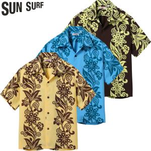 サンサーフ レギュラー レーヨン ハワイアン シャツ アロハ シャツ “PICTOGRAPH FLOWER” SS39616 / SUNSURF RAYON HAWAIIAN SHIRT