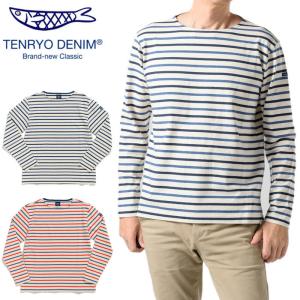 TENRYO DENIM 倉敷天領デニム ボーダー ロング Tシャツ「TDC2102」｜amekajishop-klax-on