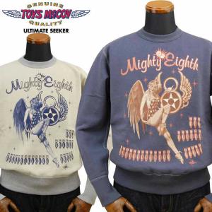 トイズマッコイ ミリタリースウェット MILITARY SWEAT SHIRT 8th AF「MIGHTY EIGHTH」TMC2059｜amekajishop-klax-on