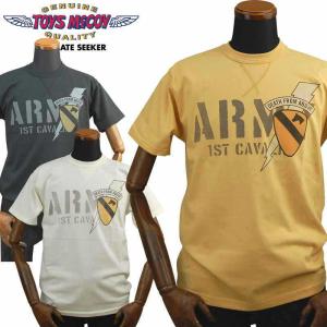 トイズマッコイ TOYS McCOY ミリタリーTシャツ US ARMY 1ST CAVALRY「DEATH FROM ABOVE」TMC2130｜amekajishop-klax-on