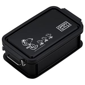 OSK 弁当箱 スヌーピー (ブラック) コンテナランチボックス 仕切付 日本製 CNT-600の商品画像