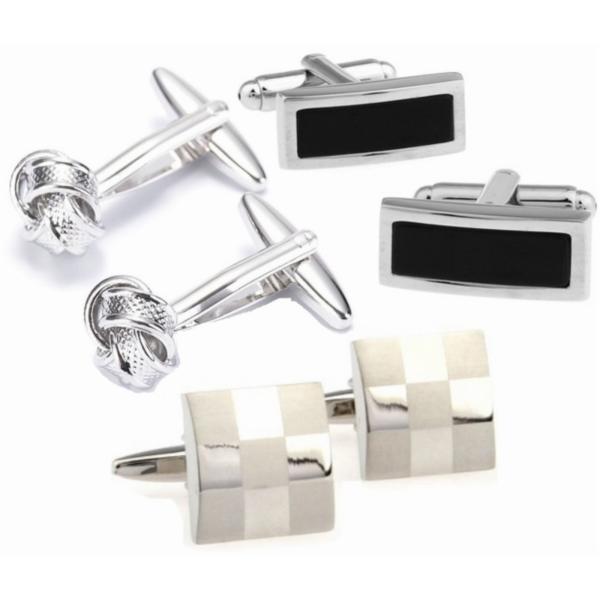 カフス カフスボタン 3点セット cuffs メンズジュエリー メンズカフス cufflinks 人...