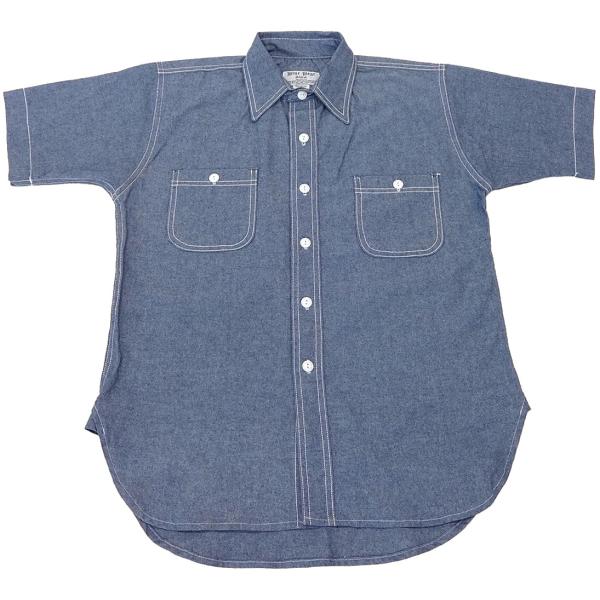 BLUE BEAR CHAMBRAY SHORT SLEEVE SHIRTS(ブルーベアーシャンブレ...