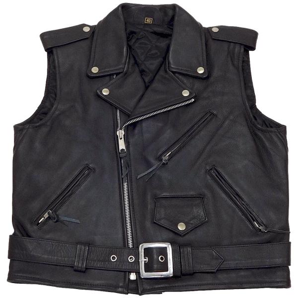 BSC COW LEATHER RIDERS VEST(バックストリートクローラー牛革ライダースベス...