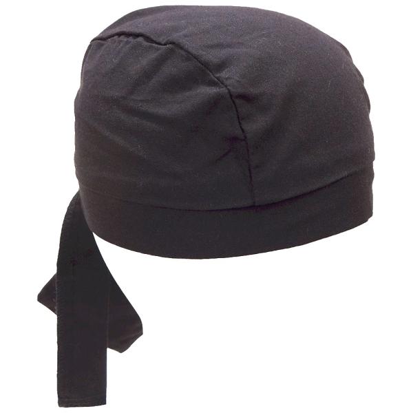 LAPCO DU RAG SOLID BLACK BANDANA CAP(ドゥーラグ)