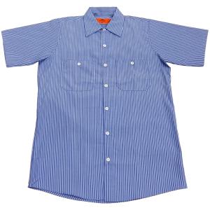 レッドキャップ RED KAP 00s ワークシャツ 長袖 珍品 ワッペン 企業物