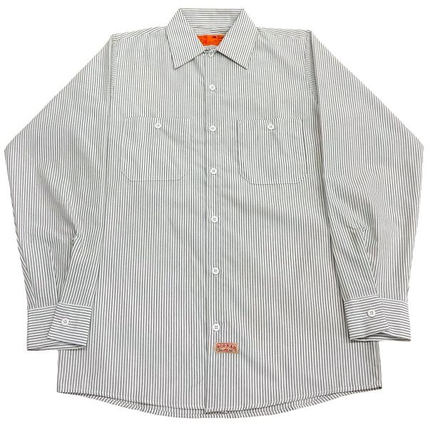 RED KAP STRIPE LS WORK SHIRTS GW(レッドキャップストライプ長袖ワーク...