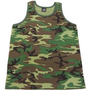 ROTHCO（ロスコ） USAスタイル タンクトップ ウッドランド迷彩 Rothco