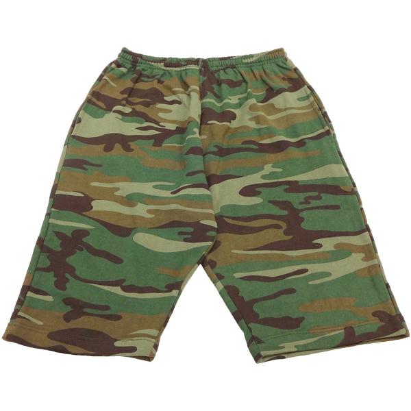 TUESDAY GREEN CAMO SWEAT SHORT PANTS(チューズディグリーンカモス...