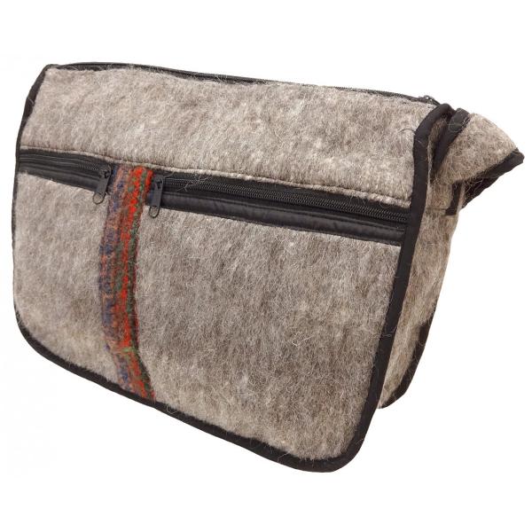 UNIQUE BATIK BRUSHED WOOL SHOULDER BAG(ブラッシュドウールショ...