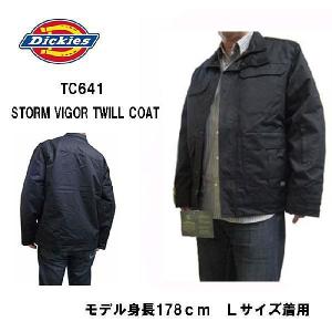 ディッキーズ DICKIES ジャケット メンズ 中綿ジャケット C641  ジャンパー コート STORM VIGOR ブラック 防寒 (13時までの注文は当日発送 土日祝日は除く)｜america-direct