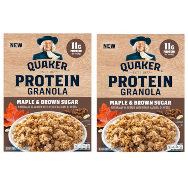 おいしくて食べ応えあり！Quaker クエーカー グラノラ（メイプル＆ブラウンシュガー）513g  ...