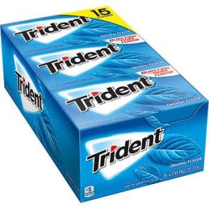 Trident トライデント シュガーフリーガム  15個パック