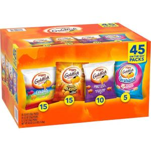 ゴールドフィッシュ4種類が入ったバラエティパック！ Pepperidge Farm ペパリッジファーム ゴールドフィッシュ バラエティ 45袋入り 1.3kg