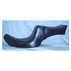 07〜09 ECM XL883/ 1200 K&Qシート ファイヤー 黒レザー タンデム