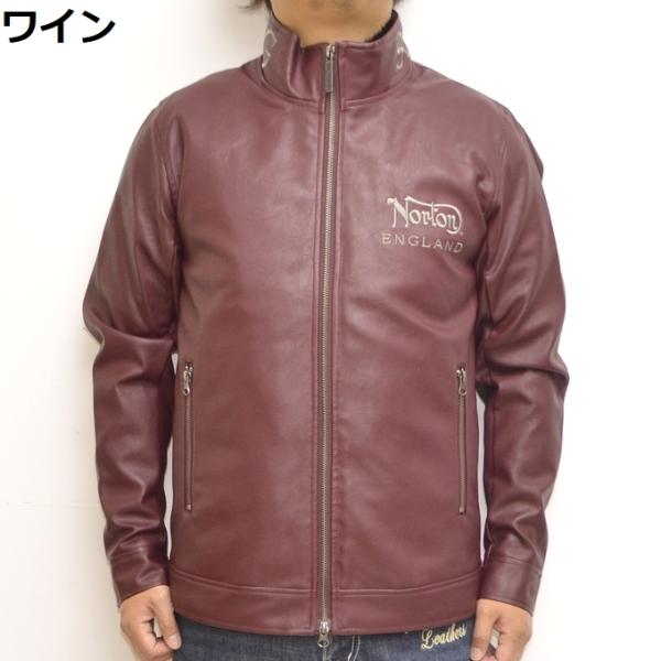 ノートン Norton 服 アパレル 213N1702 ライダースジャケット ライナーベスト付きポリ...