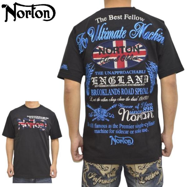 ノートン Norton 服 アパレル 242N1033 半袖Tシャツ バックインパクトユニオンジャッ...