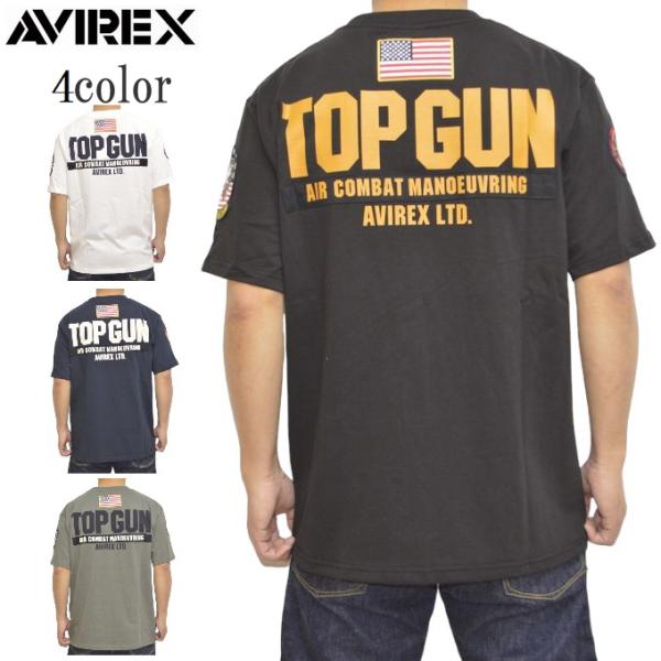 AVIREX アヴィレックス 783-3934013 半袖Tシャツ トップガン パッチ プリント T...