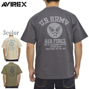 AVIREX アヴィレックス 783-4134049 半袖Tシャツ ミリタリー ステンシル U.S.ARMY アビレックス ミリタリー トップス メンズ｜americanbass