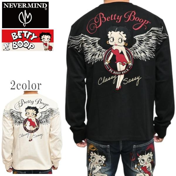 NEVER MIND ネバーマインド ベティブープ BBN-2514 天竺 長袖Ｔシャツ ロンＴ フ...