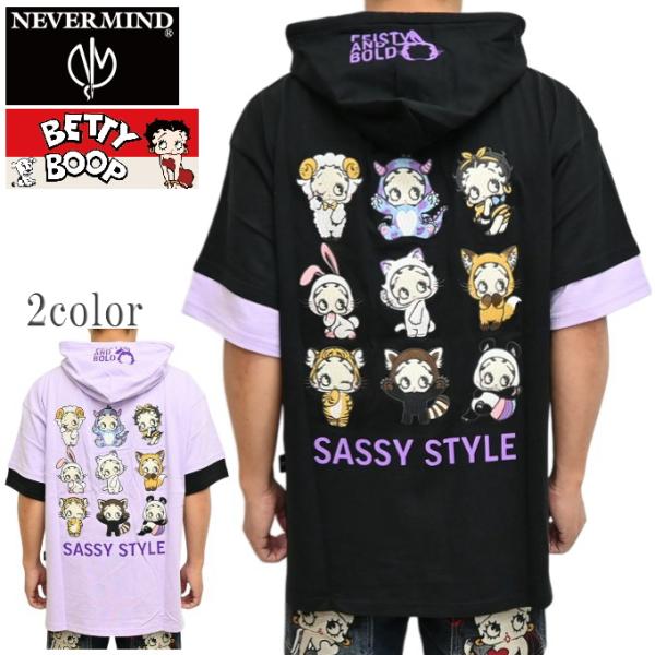 NEVER MIND ネバーマインド ベティブープ BBN-2618 ビッグシルエット 天竺 半袖 ...