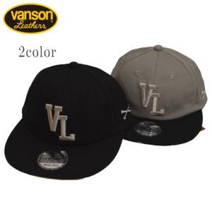 バンソン VANSON NVCP-2403 ツイル ベースボールキャップ 帽子 野球帽 3D刺繍 メンズ バイカー バイク｜アメリカンバース Yahoo!店