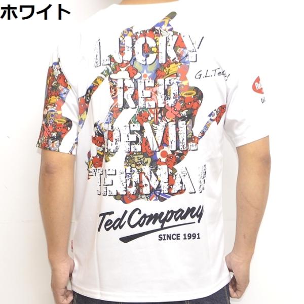 テッドマン TEDMAN TDRYT-1300 ドライ生地半袖Tシャツ シルエットパターン プリント...