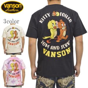 VANSON（バンソン） VANSON TOM and JERRY TJV-2412 半袖Tシャツ 天竺