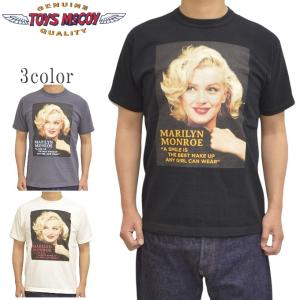 トイズマッコイ TOYS McCOY TMC2313 半袖Ｔシャツ マリリンモンロー MARILYN MONROE A SMILE IS THE BEST MAKE UP メンズ トップス