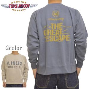 トイズマッコイ TOYS McCOY TMC2352 ガーメントダイ スウェット シャツ トレーナー 大脱走 GARMENT DYEING SWEAT SHIRT V.HILTS メンズ｜americanbass