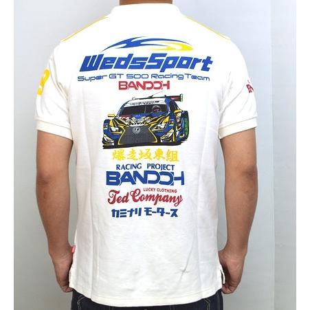 テッドマン TEDMAN×カミナリモータース 爆走坂東組 WedsSport コラボ ポロシャツ レ...