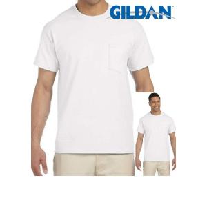 ポケット Tシャツ ギルダン 半袖 メンズ 白 GILDAN Ultra Cotton 6.0 oz Short Sleeve Pocket T-Shirt #2300 White Adult S〜XLサイズ