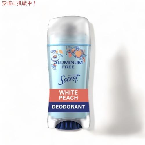 Secret シークレット 女性用 デオドラント ホワイトピーチ 2.4oz / 68g アルミニウ...