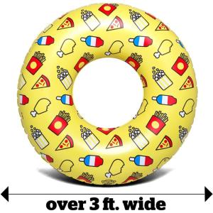 【並行輸入品】ビッグマウスインク スナックパーティー プールフロート BigMouth Inc 食べ物柄 浮き輪