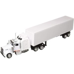 【並行輸入品】1/43 ダイキャスト トレーラー ホワイト NewRay 15843 ケンウォース ...