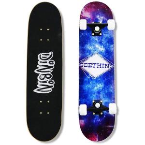 【並行輸入品】コンプリートスケードボード DINBIN ダブルキックスケートボード