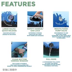 【並行輸入品】底が透明なボート 水遊び シエス...の詳細画像1