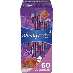 【並行輸入品】オールウェイズ 生理用ナプキン Always Radiant サイズ4 超薄型 羽つき...