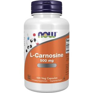 NOW　L-Carnosine 500 mg  V 100 Veg Caps #0079　ナウ　Lカルノシン 500mg　100ベジカプセル　｜americankitchen