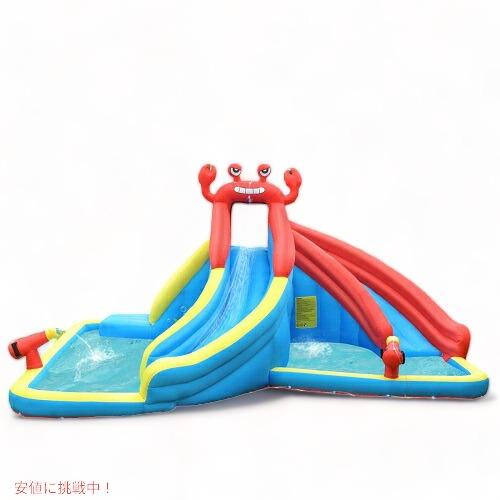 【並行輸入品】コストウェイ カニさんウォータースライド 巨大ビニールプール すべり台付き大型プール ...