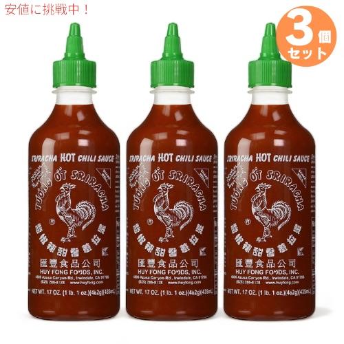 【並行輸入品】【お得な3本セット】Huy Fong Sriracha Hot Chili Sauce...