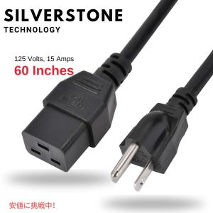 SilverStone Technology C19 電源ケーブル 長さ 152cm SST-G11301500-RT Power Cable 60 Inches in Length｜americankitchen