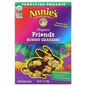 アニーズ オーガニック うさぎスナック チョコチップ、チョコ＆ハニー味 198g / Annie&apos;s...