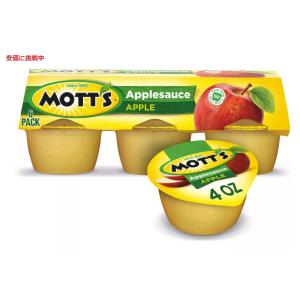 Mott&apos;s モッツ アップルソース オリジナル Applesauce 4oz 6個入りカップ